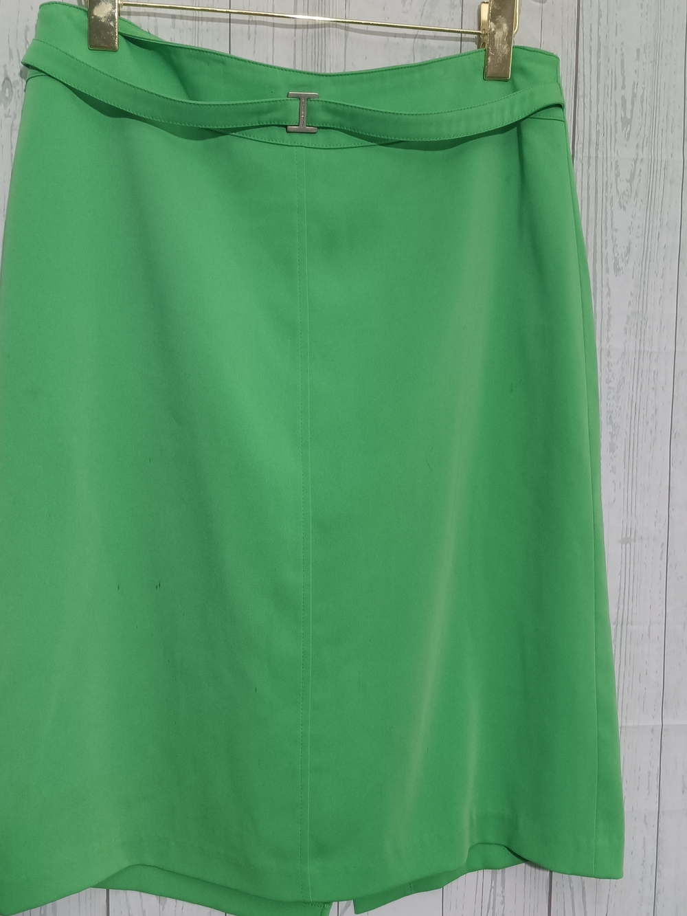 Burberry Green Women's A-Line Skirt Sz 52/20 2x